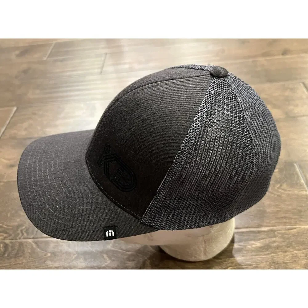 Travis Mathew Mens KD Gray FlexFit Adjustable SnapBack Hat Baseball Cap